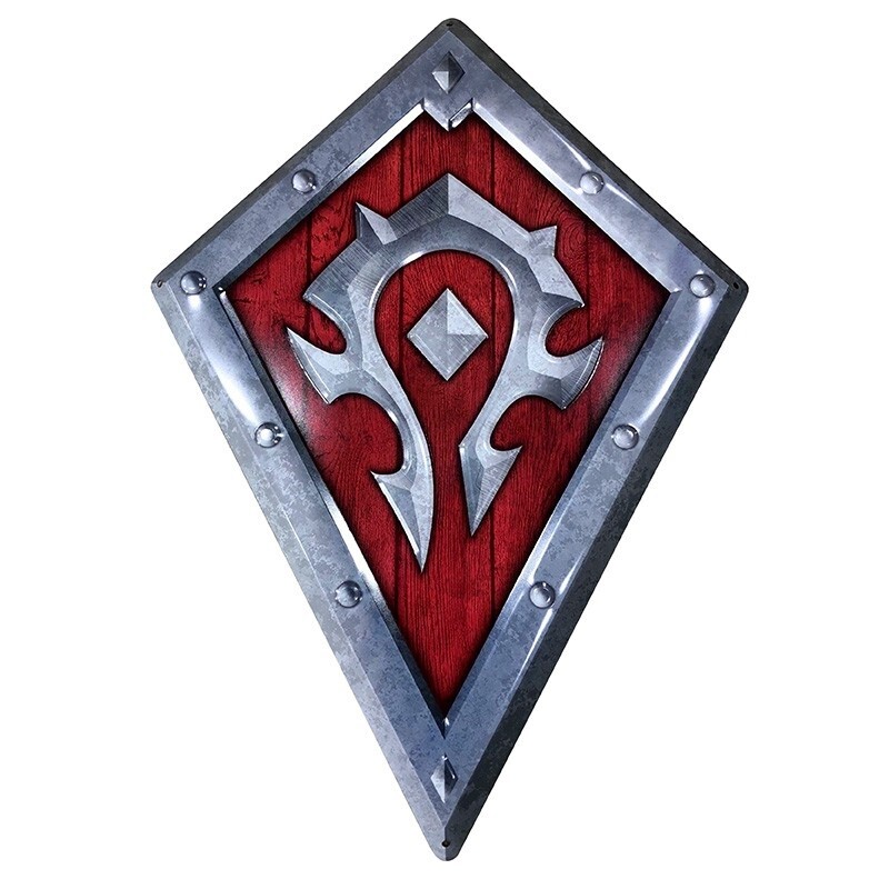 World of Warcraft - Horde Shield  Collectible retro metal signs for your  wall